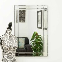 MirrorOutlet Rydal Triple Edge Square Cornered Mirror 91 x 61cm - All glass