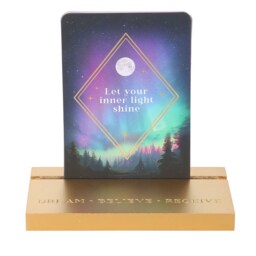 Ethereal Affirmation Cards With Wooden Stand Set - Multicolor - thumbnail 3
