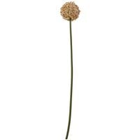 set of 3 pink artificial allium stems silk look faux flowers - Pink