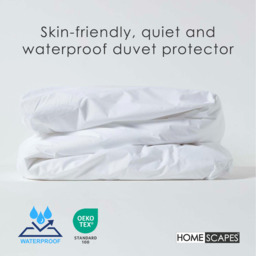 Waterproof Duvet Protector - White / Double - thumbnail 5