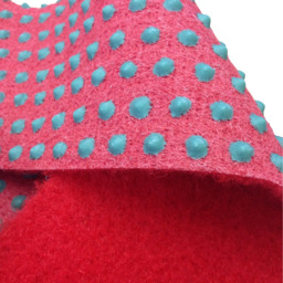 Cut To Measure Non Slip Rubber Backed Red Carpet Runner - Red / 182cm x 133cm - thumbnail 3