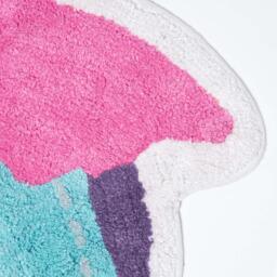 Cotton Tufted Colourful Owl Children Rug - Pink - thumbnail 2