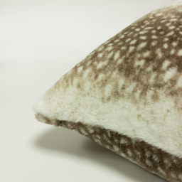 Fawn Faux Fur Cushion - Multicolour / 80 Polyester 20 Feather - thumbnail 5