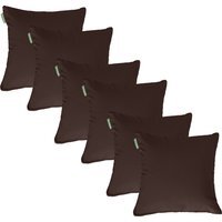 Outdoor Scatter Cushions for Garden Patio Furniture Pillows - Brown / 6
