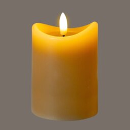 Luxe Collection Taupe Melted LED Candle Flameless Realistic Glow - Taupe - thumbnail 4