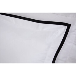 Alston Oxford Trim White Duvet Cover and Pillowcase Set - White / Double - thumbnail 5