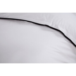 Alston Oxford Trim White Duvet Cover and Pillowcase Set - White / Double - thumbnail 4