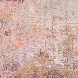 Pink Multicolour Distressed Abstract Non Slip Washable Area Rug - Multicolour / 240 x 60cm - thumbnail 3