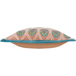 Casa Embroidered Cushion - Rose/French Blue / Feather - thumbnail 2