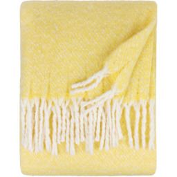Isla Woven Tasselled Throw - Butter - thumbnail 4