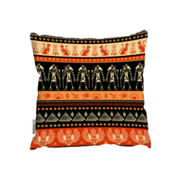 Tribal Ethnic Outdoor Cushion - Orange / 60cm - thumbnail 2