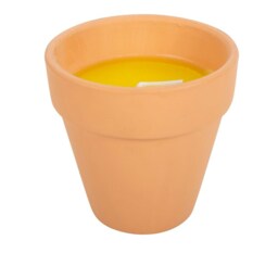 Gardener Of The Year Citronella Candle In Ceramic Pot - Orange - thumbnail 5