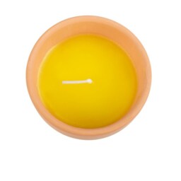 Gardener Of The Year Citronella Candle In Ceramic Pot - Orange - thumbnail 4