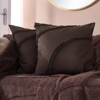 OHS Tufted Contour Cushion Covers - Coffee / 4