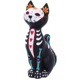 Sugar Puss Figurine Day of the Dead Cat - 26cm - thumbnail 2