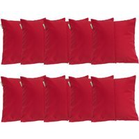 "Premium 18"" Centre Join Garden Scatter Cushion - Red / 10" - thumbnail 1