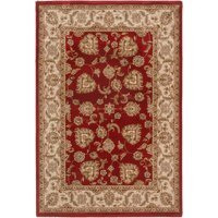 Opulent Floral Living Area Rug - Red / 80cm x 150cm - image 1