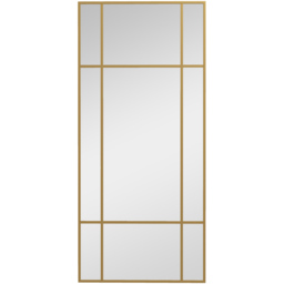 HOMCOM Rectangular Wall Mirror - Gold - thumbnail 5