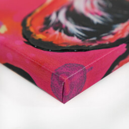 Heylie Morris Vivid Tiger Embellished Canvas - Pink - thumbnail 3