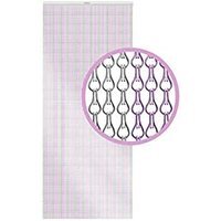 Fly and Insect Aluminium Chain Screen - Pink and Silver - image 1