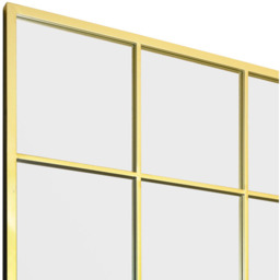 MirrorOutlet Fenestra Gold Modern Window Wall Mirror 174CM X 85CM - Gold - thumbnail 4