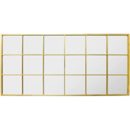 MirrorOutlet Fenestra Gold Modern Window Wall Mirror 174CM X 85CM - Gold - thumbnail 5