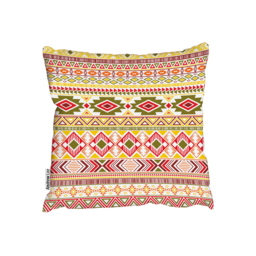 Aztec American Indian Outdoor Cushion - Red / 60cm - thumbnail 2