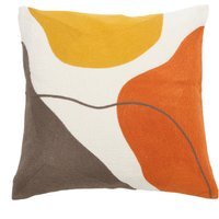 Nylah Abstract Cushion - Rust