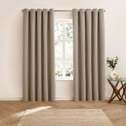 Verso Suede Blackout Eyelet Curtains - Green / 168cm / 183cm - thumbnail 4