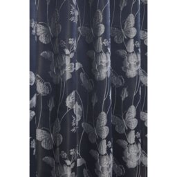 Meadows Lined Eyelet Jacquard Curtains - Navy / 137cm / 116cm - thumbnail 3