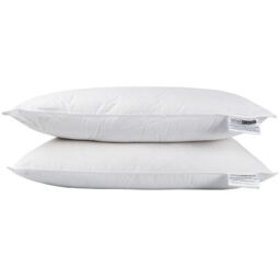 Homescapes Pure Mulberry Silk Blend Pillow Pair with Cotton Case - White - thumbnail 5