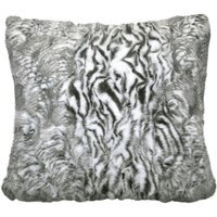 Animal Print Faux Fur Cushion - Grey / 43cm - image 1