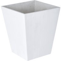 Haldis Small White and Silver Ceramic Vase - White