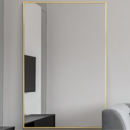 Artus Gold Aluminium Metal Edged Wall Mirror - Gold - thumbnail 3