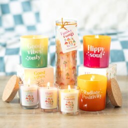 Funky Fungi Mushroom Print Jar Tube Candle - Lemon and Bergamot - thumbnail 5