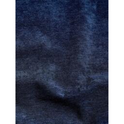 Chenille Blackout Ring Top Eyelet Curtains - Blue / 183cm / 229cm - thumbnail 2
