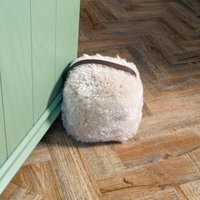Sheepskin Doorstop - Beige