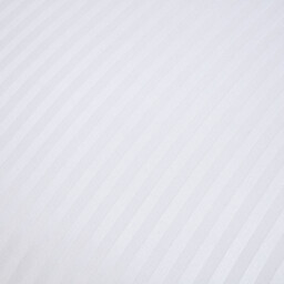 Pimlico Satin Stripe Duvet Set - White / Superking - thumbnail 5