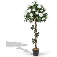Artificial Flower Tree Faux Floral Plant - White - image 1