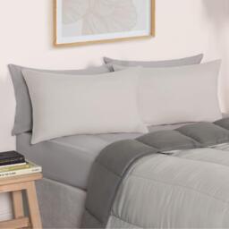 Coverless 10.5 Tog Soft Duvet Set - Silver / 15cm / Single - thumbnail 4