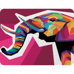 Colorful Illustration Of Elephant Head In Wpap Style Blanket - Pink - thumbnail 2