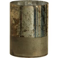 Stellar Grey Large Metallic Vase - Glass 100%