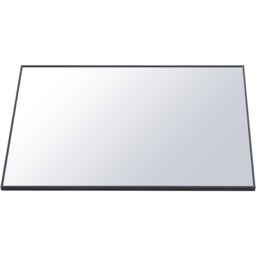 Mirror Modern Rectangular Design with Aluminium Frame - Black - thumbnail 5