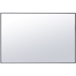 Mirror Modern Rectangular Design with Aluminium Frame - Black - thumbnail 2