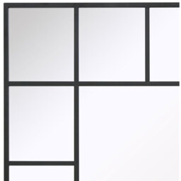 Wenestra Modern Outdoor Wall Garden Mirror - Black / 200cm - thumbnail 3