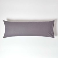200 Thread Count Egyptian Cotton Body Size Pillowcase - Dark Grey