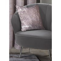 Metallic Distressed Velvet Cushion - Dusky