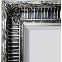 MirrorOutlet Fenton Vintage Silver Antique Design Large Mirror - Silver - thumbnail 3