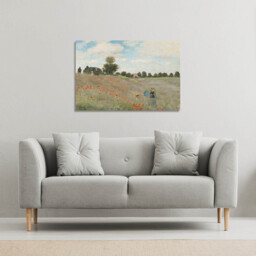 CM-05 Claude Monet - Poppies  Canvas print - Green / 114cm / 77cm - thumbnail 3
