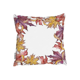 Gold  Purple Leaves Outdoor Cushion - Purple / 60cm - thumbnail 2